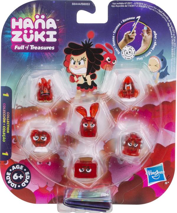 Image du produit Hasbro Hanazuki - Pack 5 Trésors + 1 Mini Hemka Rouge