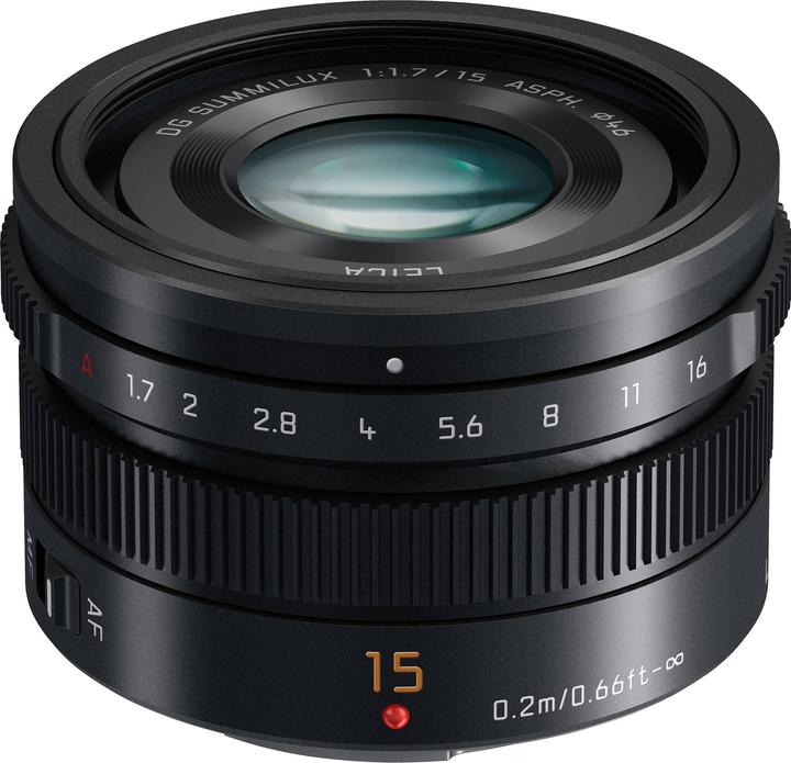 Image du produit Panasonic 15mm f/1.7 Leica DG Summilux ASPH. (Micro Four Thirds, Micro Four Thirds)