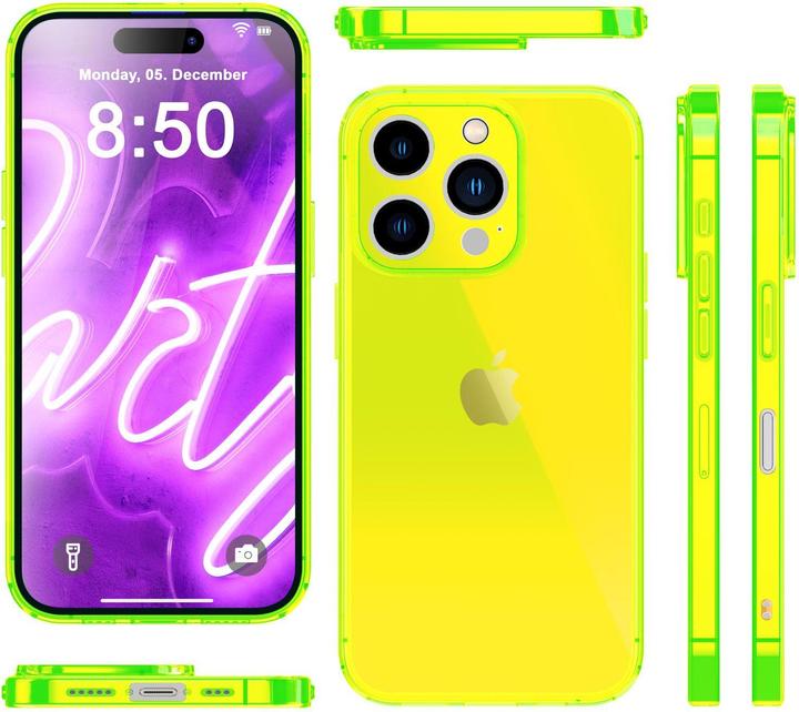 Image du produit Nalia Transparent Transparent Neon Silicone Cover (Apple iPhone 16 Pro Max)