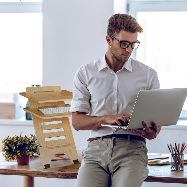 Image du produit Relaxdays Rehausse de bureau debout