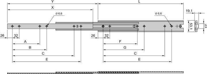 Actual product image Schroff Telescopic rails