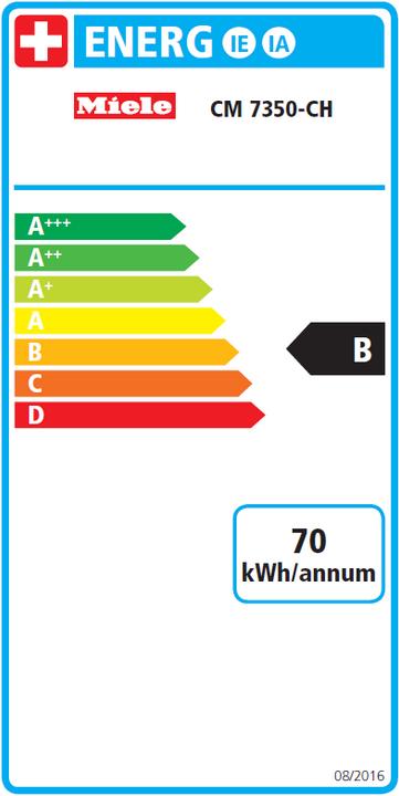 Label énergétique Miele CM 7350 (Prise UE)