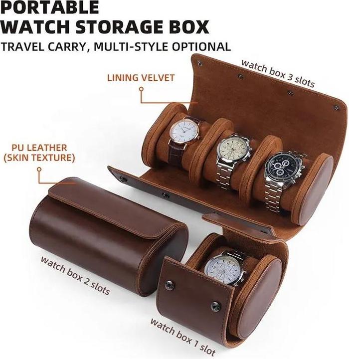 Actual product image PhoneLook Luxurious and high-quality watch storage box and soft watch cushion 2 watches