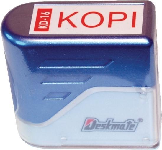 Produktbild Deskmate Stempel Kopi rød tekst