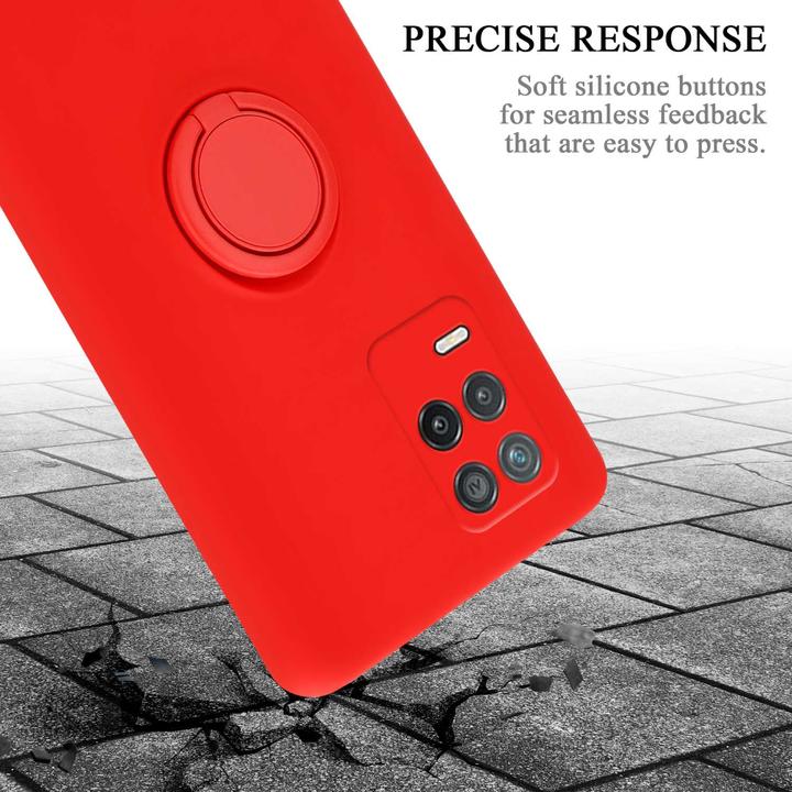 Actual product image Cadorabo TPU Liquid Ring Silicone Case Cover for Realme 8 5G / V13 / Q3 / Q3i / Narzo 30 5G (Realme V13, Realme Narzo 30 5G, Realme Q3i 5G)