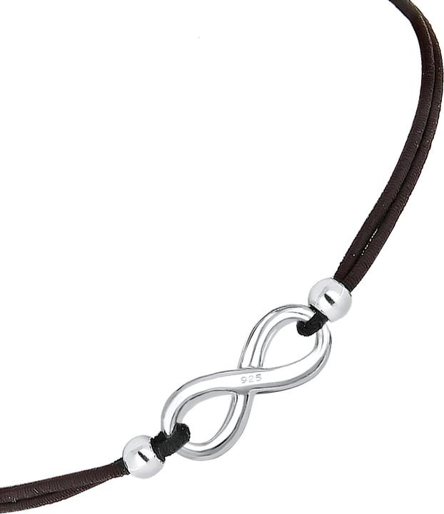 Produktbild Elli Infinity, Textil-Armband (17 cm, Gummiband, 925er Sterling Silber, No Stein)