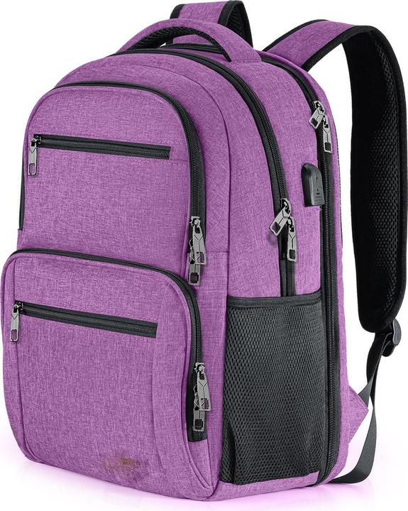 Produktbild Only-Bags.Store Rucksack, Schulrucksack wasserdicht Arbeit Laptop mit USB-Ladeanschluss, Reisen Wanderrucksack (32 l)