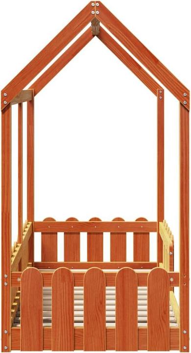 Produktbild VidaXL Kinderbett Hausbett Kiefer (70 x 140 cm)