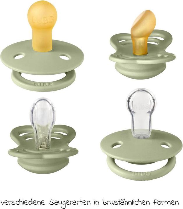 Actual product image Bibs Try-It Collection soother, Sage (4 x, up to 6 M.)