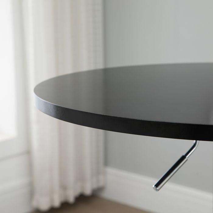 Produktbild Swisshandel24 Stehtisch, höhenverstellbar Stahl Schwarz Ø61 x 70-97 cm