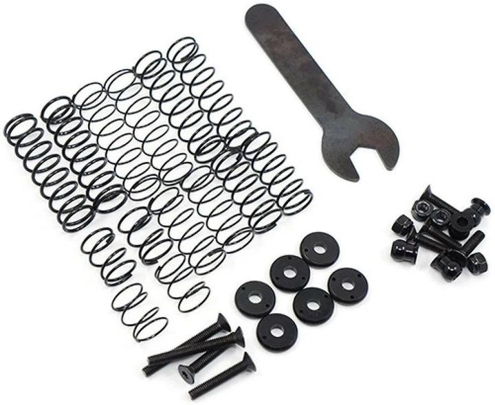 Actual product image Yeah Racing 90mm Desert Lizard Two Stage Internal Spring Damper (Gunmetal)