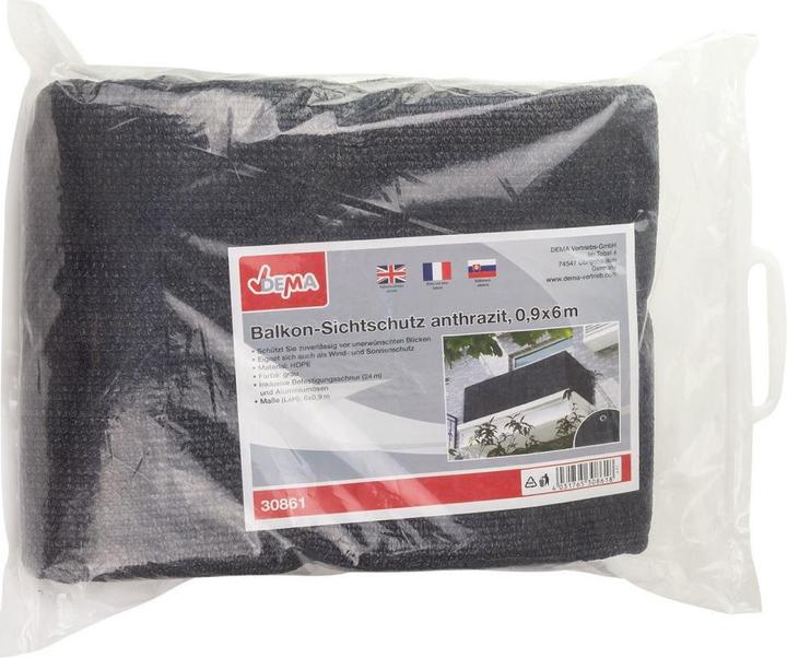 Produktbild Dema Balkon Sichtschutz anthrazit 6x0,9 m (600 cm)