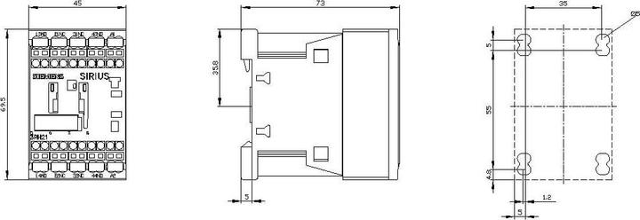 Valeurs nutritives et ingrédients Siemens Relais de contacteur, 2NO+2NC, AC 230V, S00