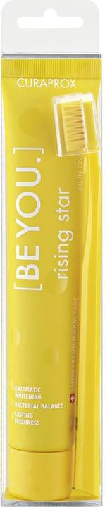 Curaprox BE YOU 90ml Zahnpaste und Zahnbürste gelb