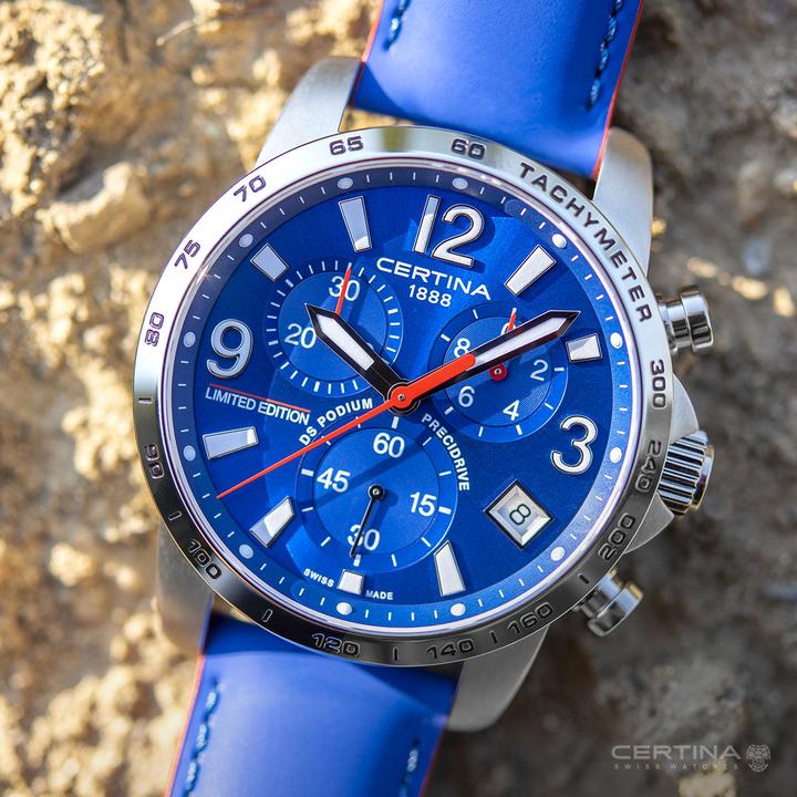 Produktbild Certina DS Podium Chronograph 1/10 sec Wilvo Yamaha Limitied Edition (Analoguhr, 41 mm)