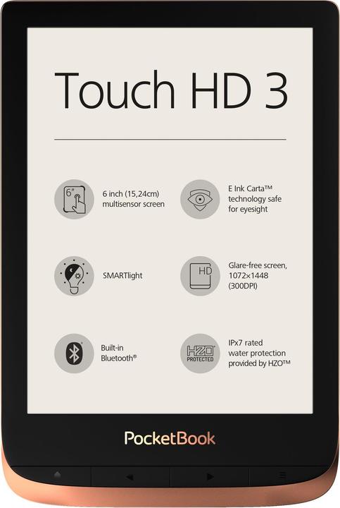 Image du produit PocketBook Touch HD 3 (6", 16 Go, Cuivre épicé)