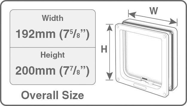 Actual product image Cat Mate lockable cat flap brown (Manual cat flap)