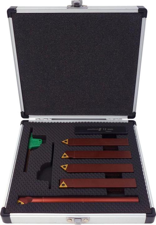 Produktbild Paulimot Drehmeissel-Set mit Wendeplatten, 14 mm, inkl. Bohrstange Ø 12 mm (14 mm)