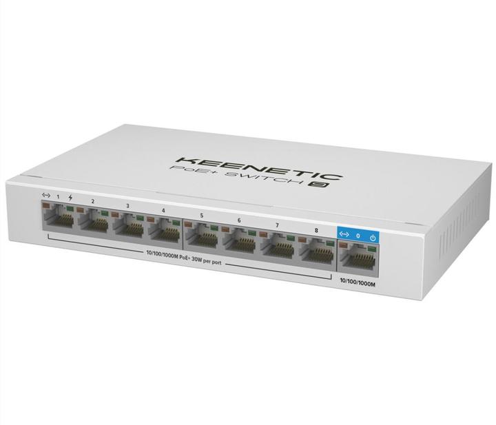 Immagine prodotto Keenetic Switch POE+ 9 UE Switch PoE+ 8 porte + 1 Uplink (9 Porti)