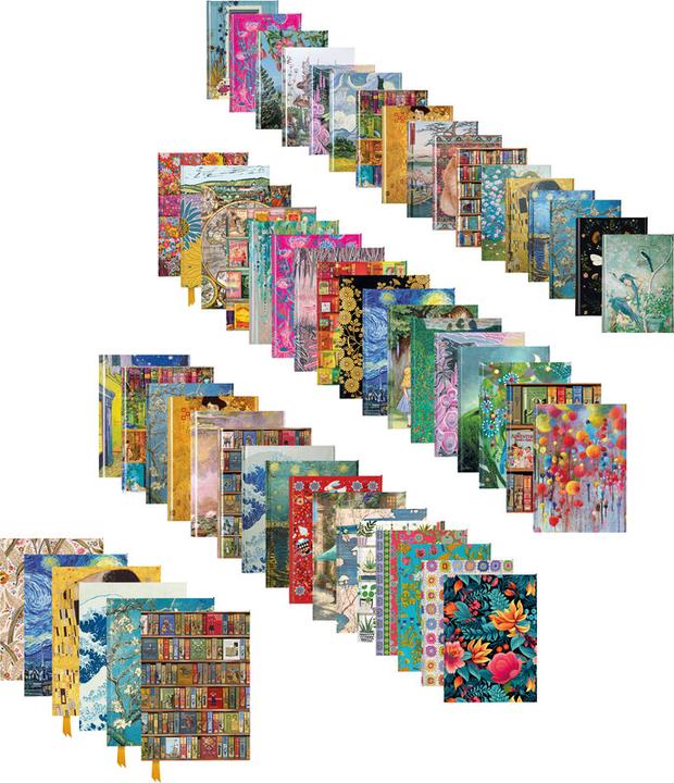 Actual product image Art notebook with magnetic closure (A5, Lined, Hardcover)