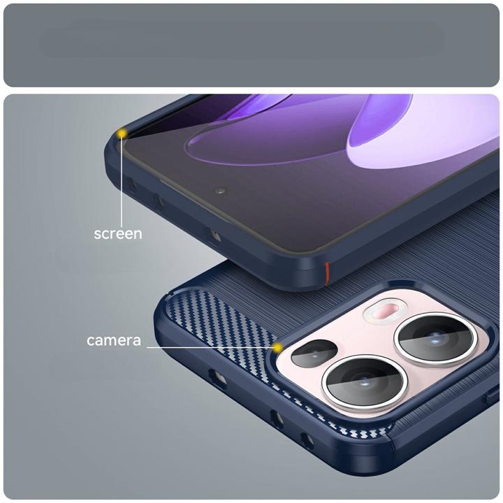 Actual product image Cover-Discount OPPO Reno13 Pro 5G - Metall Carbon Look Hülle (Oppo Reno 5G)