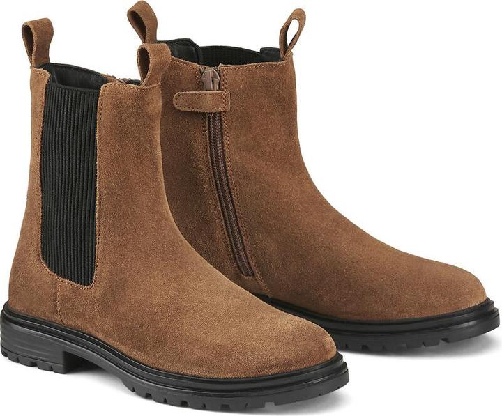 Actual product image La Redoute Collections Lederboots mit Reissverschluss und Dehneinsatz (32)