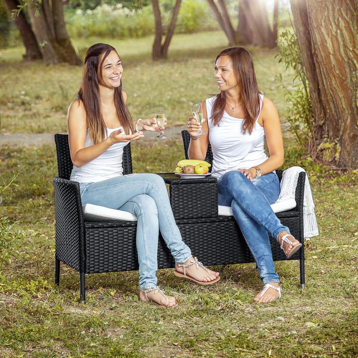 Actual product image tectake Garden bench