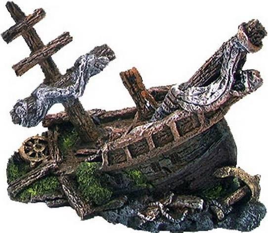 Actual product image Europet Aquarium Decoration Decor Shipwreck L, 22x11x15.5cm (Embellishment, other items)