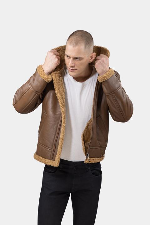 Produktbild Göttig Lammfell Aviator B3 Lederjacke (S)