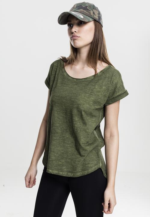 Immagine prodotto Urban Classics Tee lungo da donna a forma di schienale con tintura spray (S)