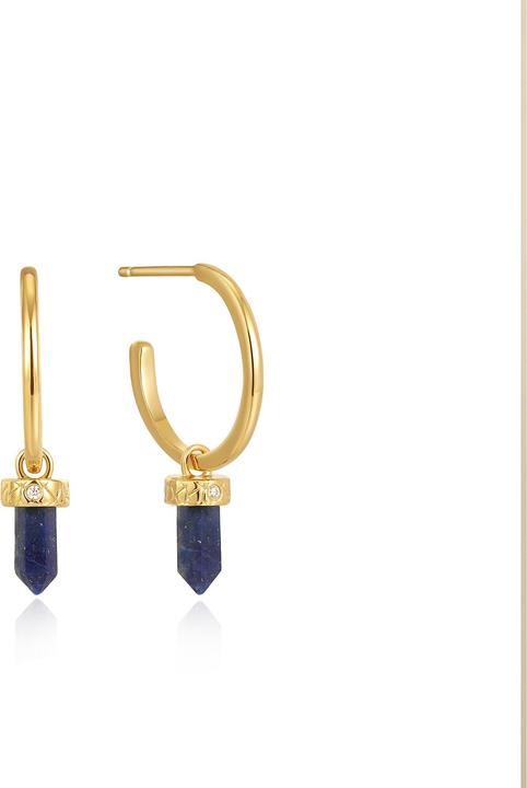 Ania Haie Ohrstecker Lapis Point Pendant Small Hoop (925er Silber)
