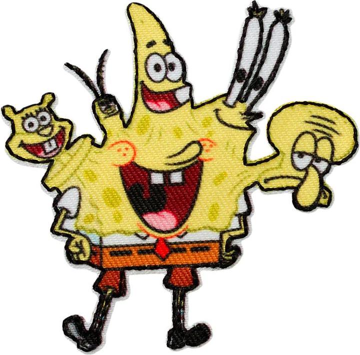 Actual product image Mono Quick Applikationen - Kids and Hits - aufbügelbar Spongebob Gruppe (1 x)