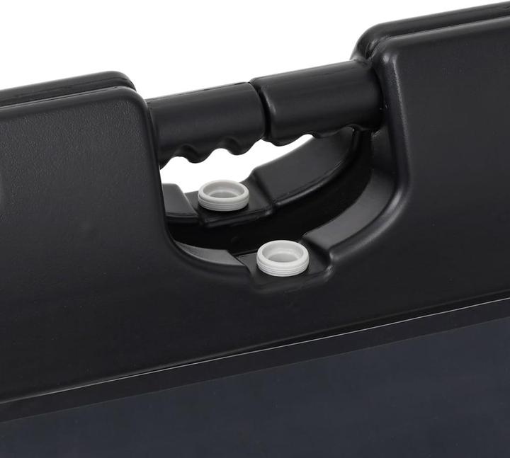 Produktbild VidaXL Kundenstopper Schwarz 45x7x84,5 cm HDPE