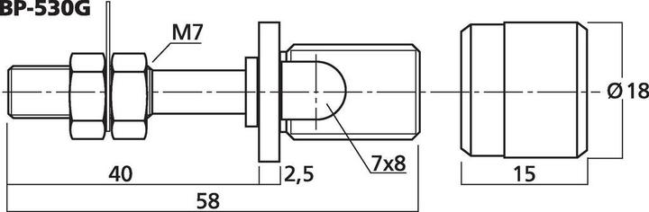 Actual product image Monacor Pair of high-end speaker pole terminals
