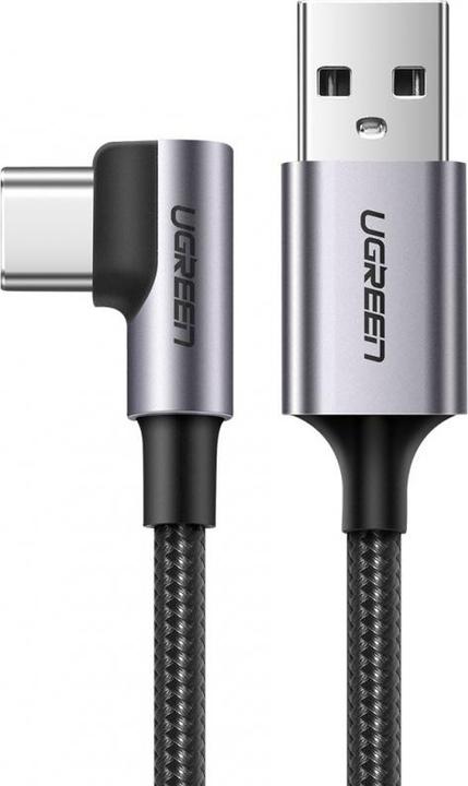 Productafbeelding Ugreen USB-C Haaks naar USB-A 2.0 A 3A Datakabel (2 m, USB 2.0, 18 W)