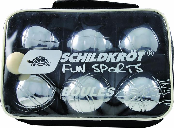 Immagine prodotto Schildkröt Set di bocce / Boccia / Pentanque in acciaio (6 x, 72.50 mm)