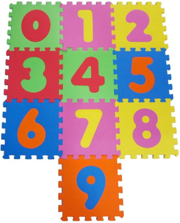 Actual product image Knorrtoys Puzzlematte - "Zahlen"/10-tlg./32 cm (32 x 32 cm)