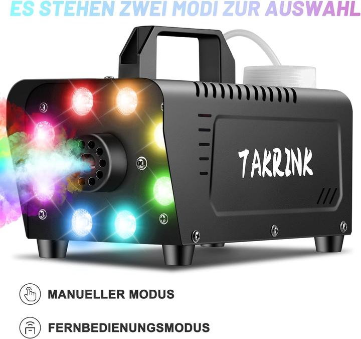Image du produit Takrink Nebelmaschine mit RGB Lichteffekt und Fernbedienung
