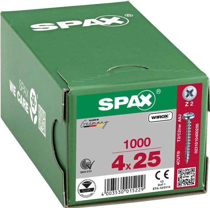 Immagine prodotto Spax Viti per truciolare PH PZ2 4,0x25 mm (1000 Viti per pezzo)