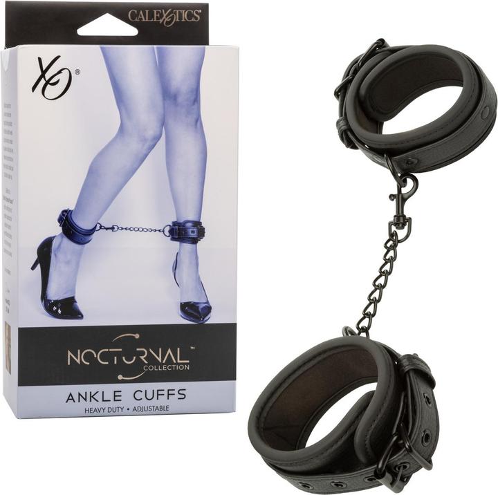 Produktbild CalExotics Nocturnal Fussmanschetten Leder Verstellbar Schwarz