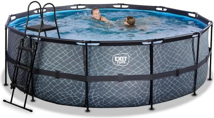 Produktbild Exit Rahmen-Pool rund 427x122 cm mit Sandfilterpumpe (427 x 122 cm)
