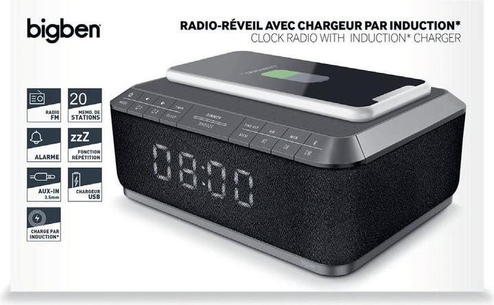 Productafbeelding Bigben Radio wekker RR140 Inductie grijs