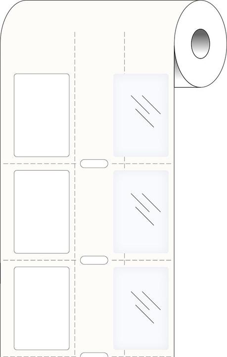 Produktbild Brady Print-and-Protect-Etiketten, Metallisierter Polyester, Silber, glänzend, 20.00 x 30.00 mm, e
