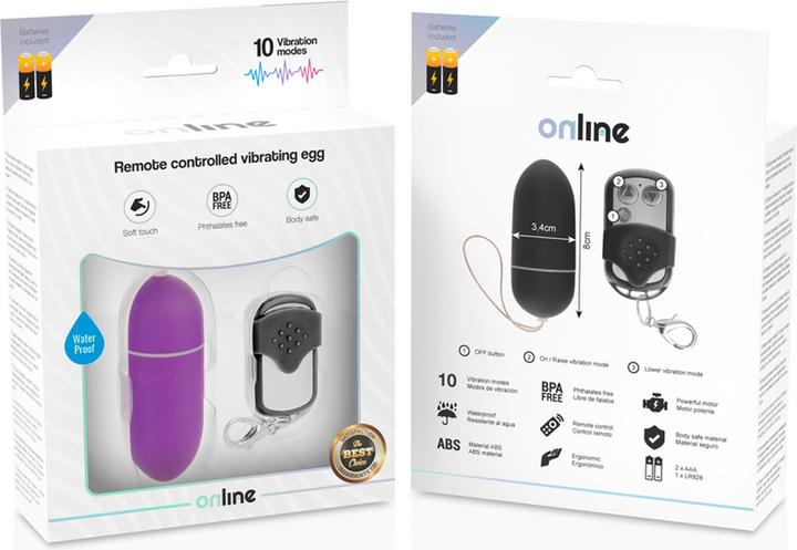 Produktbild Online Vibro-Ei mit Fernbedienung, Gr. L