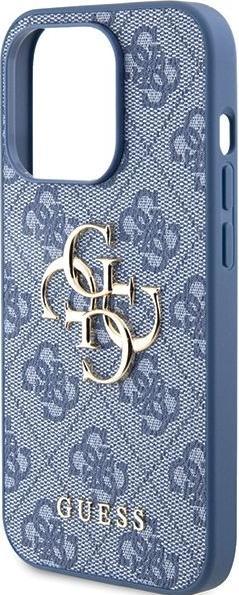 Produktbild Guess GUHCP15L4GMGBL iPhone 15 Pro 6.1" niebieski/blue hardcase 4G Big Metal Logo (Apple iPhone 15 Pro)
