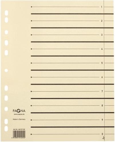Pagna Trennblätter A4 beige Pack 10 tgl.