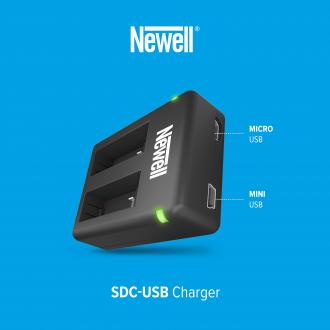 Produktbild Newell SDC-USB Zweikanal-Ladegerät für CINSBAJA-Akkus für Insta360 Ace / Ace Pro (Kamera Akku Ladegerät)