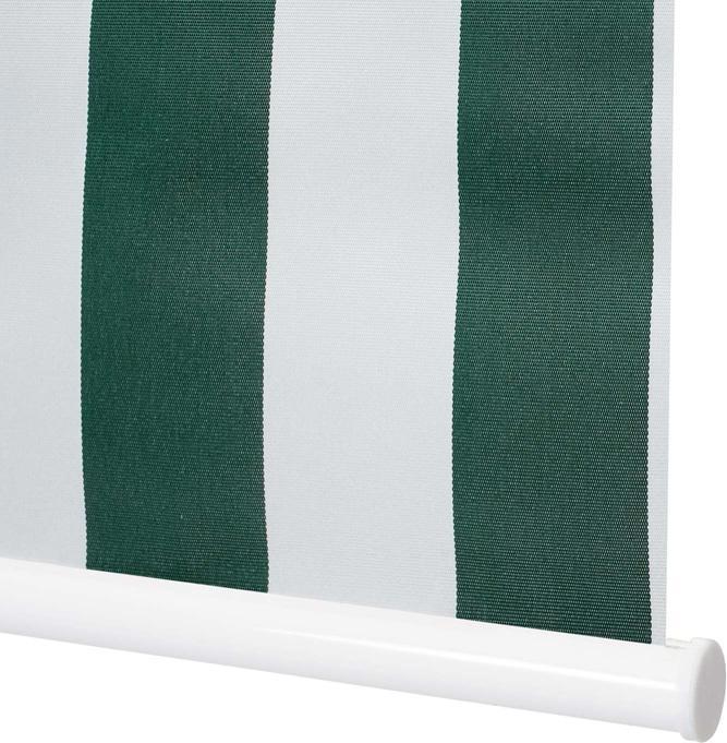 Produktbild Swisshandel24 Rollo, Fensterrollo Seitenzugrollo Jalousie, Sonnenschutz Verdunkelung blickdicht 120x160cm - grün/w (120 x 160 cm)