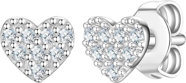 Rafaela Donata Damen Ohrringe Herz Sterling Silber - 34724 (Sterling Silber)