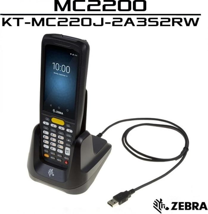 Produktbild Zebra KIT: MC2200, WLAN, BT, SE4100, 34KY, STD, GMS, 2/16GB, CDL, ROW (1D-Barcodes, 2D-Barcodes)
